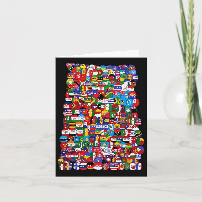 Länderflaggen Karte (Vorderseite)