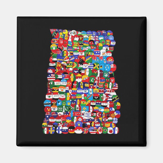 Länderflaggen Magnet (Vorne)