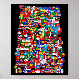 Länderflaggen Poster