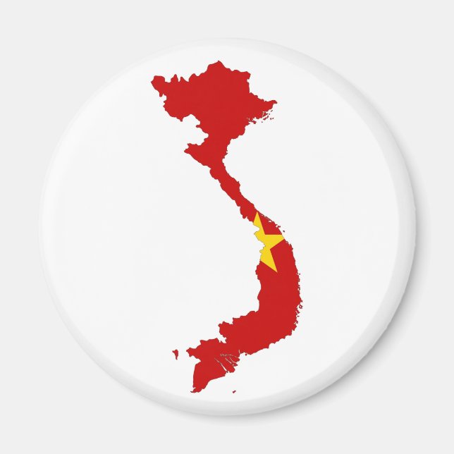 Länderflaggenkarte vietnam magnet (Vorne)