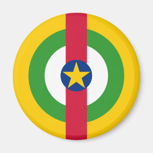 Länderflaggensymbolen der Zentralafrikanischen Rep Magnet