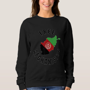 Länderkarte für freies Afghanistan Sweatshirt