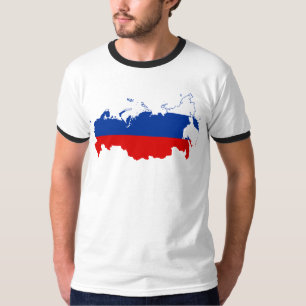 Länderkarte Russland T-Shirt