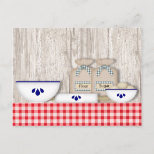 Länderkennung Postkarte