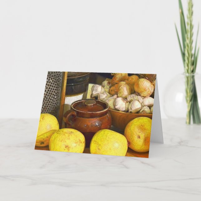 Länderküchenkarte Karte (Vorderseite)