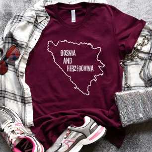 Länderlinie für Bosnien und Herzegowina T-Shirt