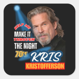 LÄNDERMUSIK QUADRATISCHER AUFKLEBER