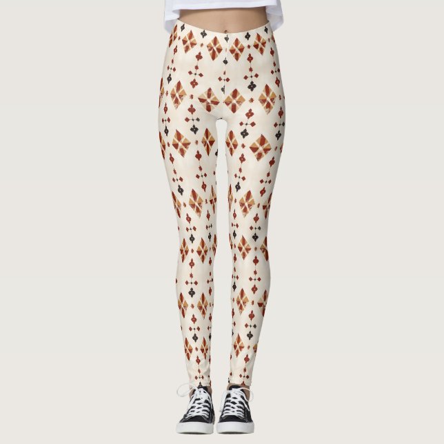 Ländermuster nach hinten leggings (Vorderseite)