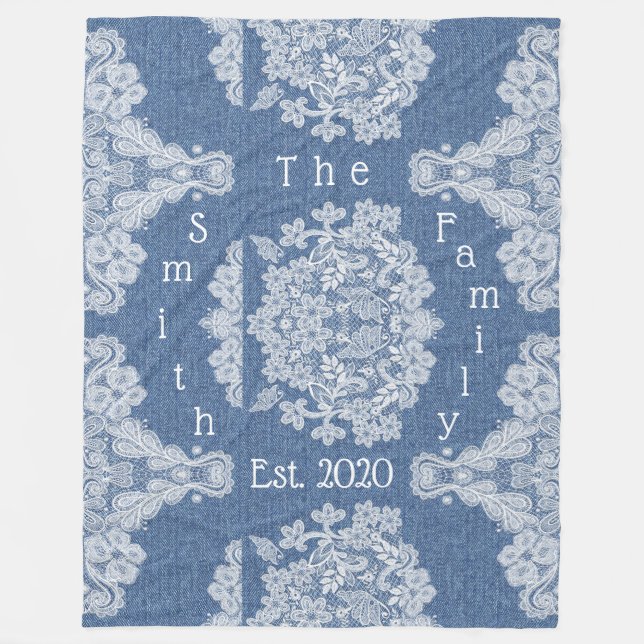 Ländernamen und Name der Spitzenfamilie Ihre Infor Fleecedecke (Vorderseite)