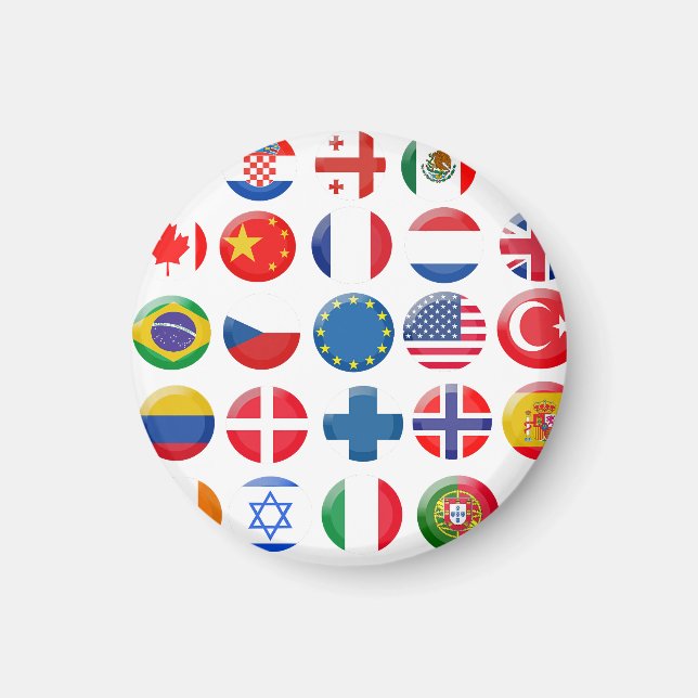 Ländersymbole Set Magnet (Vorne)