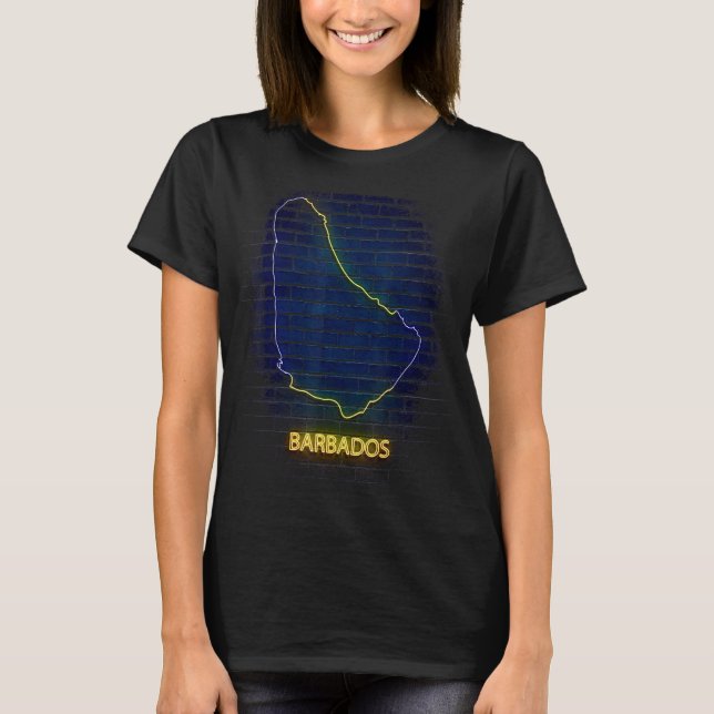 Länderübersicht BARBADOS T-Shirt (Vorderseite)