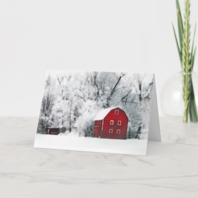 LänderWinter, Weihnachtskarten Feiertagskarte (Vorderseite)