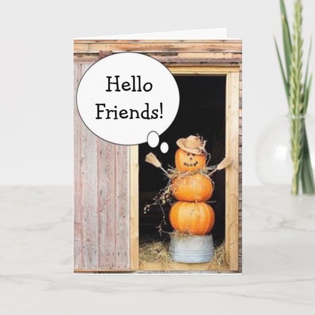 LANDESCHARM ACROSS MILES ERNTEDANK WISHES FEIERTAGSKARTE (Vorderseite)