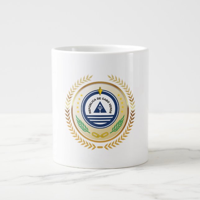 Landesemblem von Cabo Verde Jumbo-Tasse (Vorderseite)