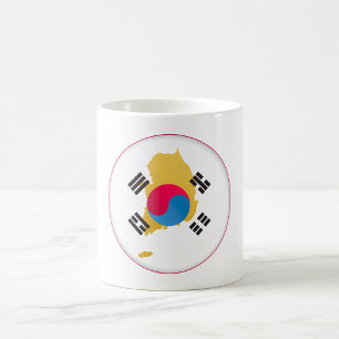 Landesfarben Südkoreas Kaffeetasse
