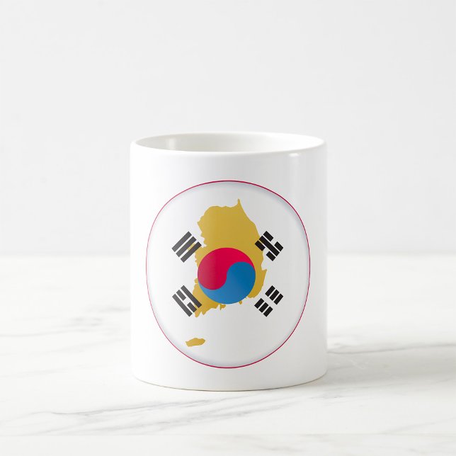 Landesfarben Südkoreas Kaffeetasse (Von Creator hochgeladen)
