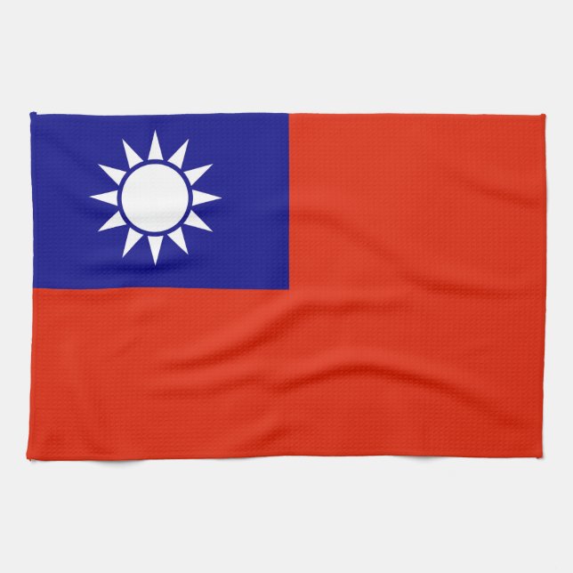 Landesflagge China Taiwan Geschirrtuch (Horizontal)
