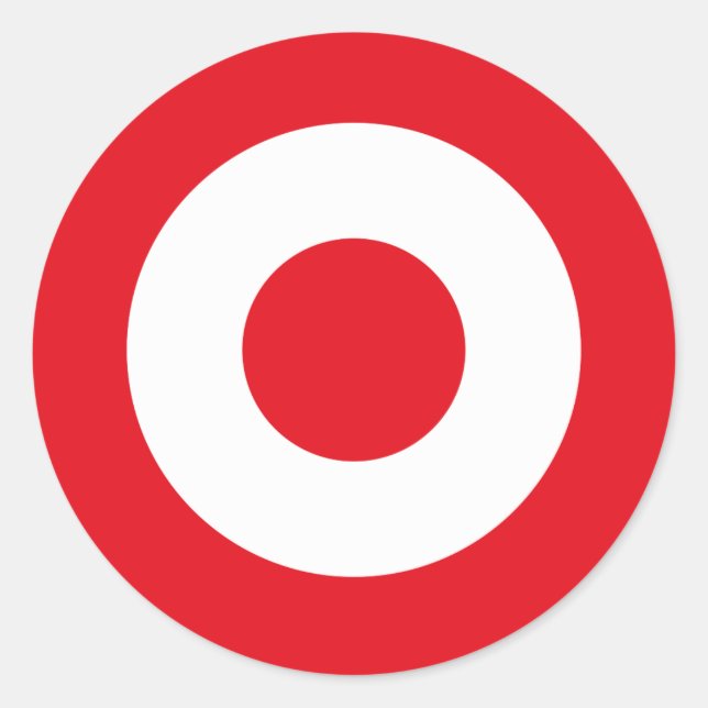 Landesflagge der Türkei Runde Symbol Runder Aufkleber (Vorderseite)