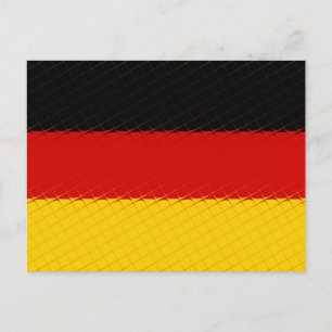 Landesflagge Deutschland Postkarte