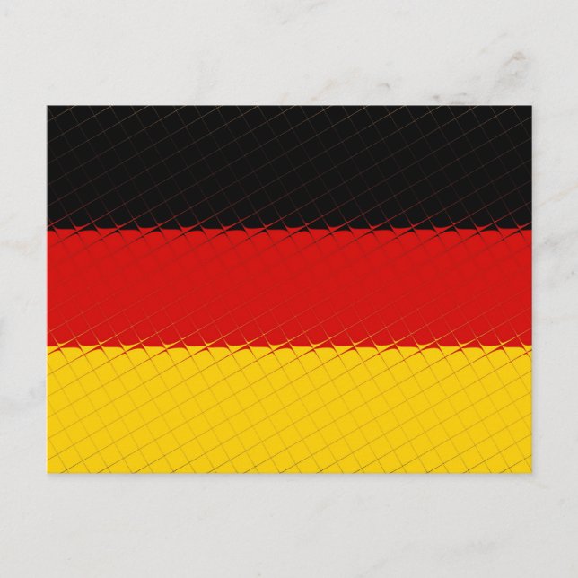 Landesflagge Deutschland Postkarte (Vorderseite)