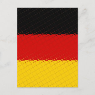 Landesflagge Deutschland Postkarte