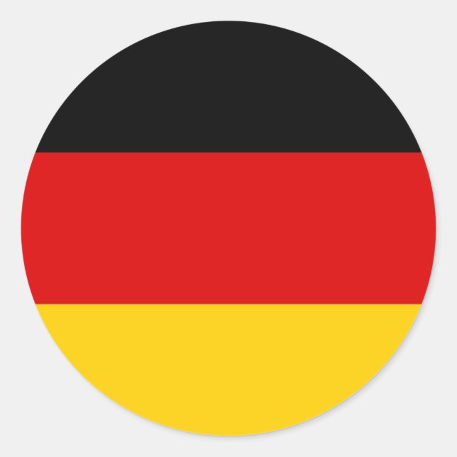Landesflagge Deutschland Runder Aufkleber
