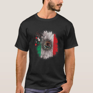 Landesflagge Mexikanisch Mexiko-Flagge Sonnenblume T-Shirt