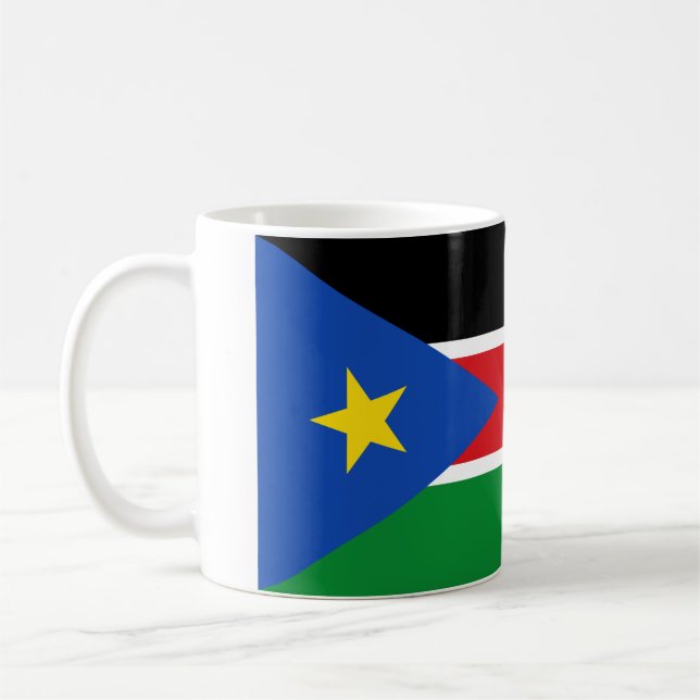 Landesflagge Südsudan Kaffeetasse (Links)