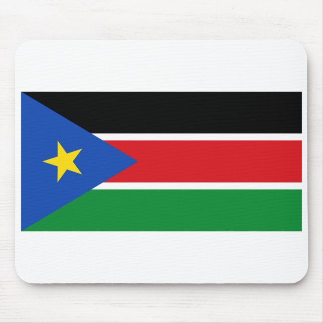 Landesflagge Südsudan Mousepad (Vorne)