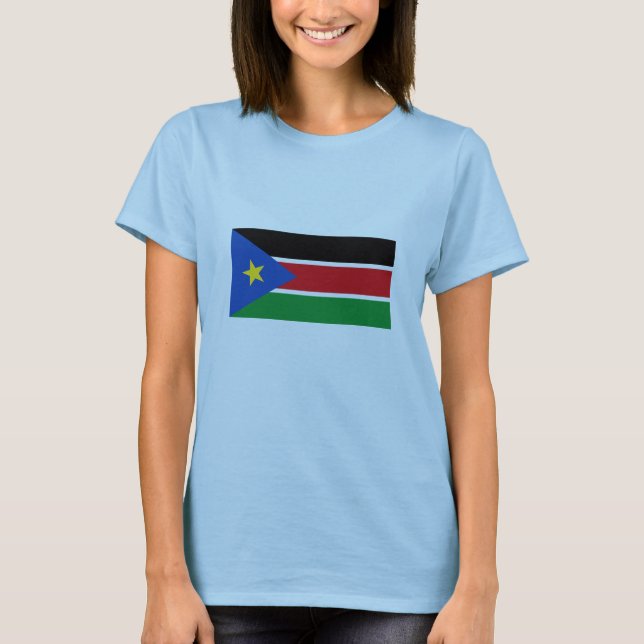 Landesflagge Südsudan T-Shirt (Vorderseite)