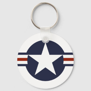 Landesflagge Vereinigter Staaten Amerika roundel Schlüsselanhänger