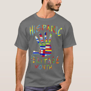 Landesflaggen für das hispanische Kulturerbe Monat T-Shirt