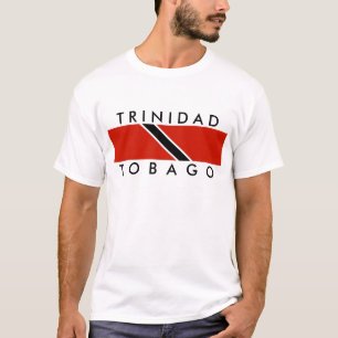 Landesflaggesymbol-Namentext Trinidads Tobago T-Shirt
