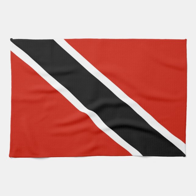 Landesflaggetuch Trinidads Tobago Geschirrtuch (Horizontal)