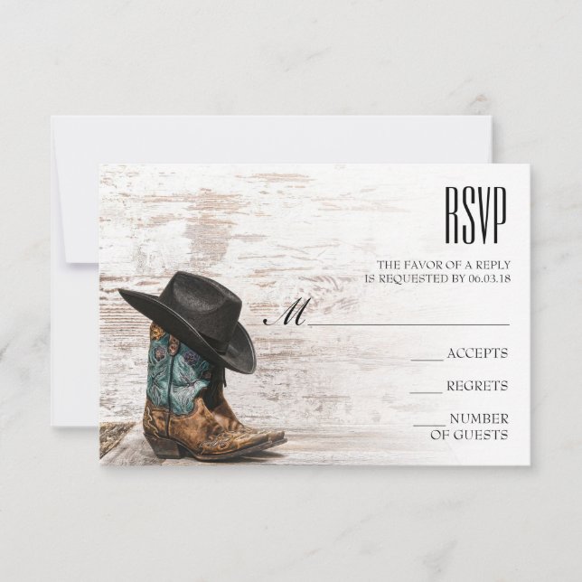 Landeshochzeit (RSVP-Karte) RSVP Karte (Vorderseite)