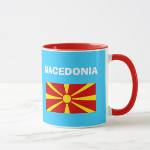 Landeskennzahl-Tasse Macedonias bunte Tasse