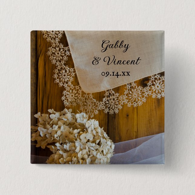 Landesvorstand und Blume-Hochzeit Button (Vorderseite)