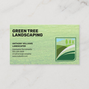 Landflucht   Gras   Gärtner Visitenkarte