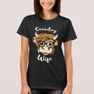 Landfrau für Bauerfrau oder Kuhfrau von einem Land T-Shirt