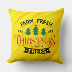 Landfrische Weihnachtsbäume Design-54390 Kissen