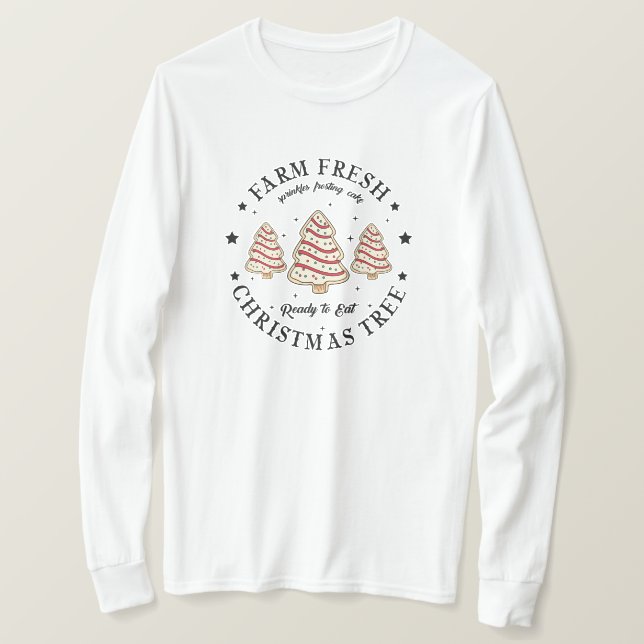 Landfrischer Weihnachtsbaum T-Shirt (Design vorne)