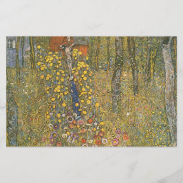 Landgarten mit Kruzifix (von Gustav Klimt) Briefpapier