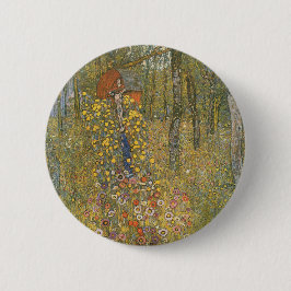 Landgarten mit Kruzifix (von Gustav Klimt) Button