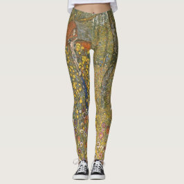 Landgarten mit Kruzifix (von Gustav Klimt) Leggings
