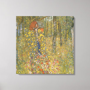 Landgarten mit Kruzifix (von Gustav Klimt) Leinwanddruck