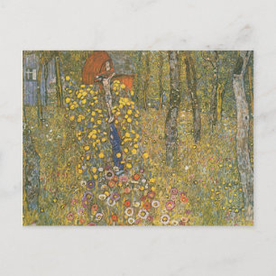 Landgarten mit Kruzifix (von Gustav Klimt) Postkarte