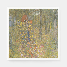 Landgarten mit Kruzifix (von Gustav Klimt) Serviette