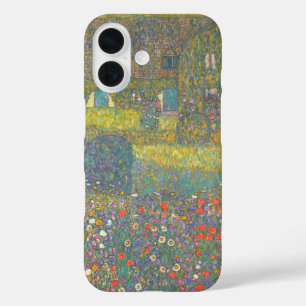 Landhaus am Attersee von Gustav Klimt iPhone 16 Hülle