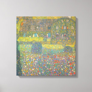 Landhaus am Attersee von Gustav Klimt Leinwanddruck