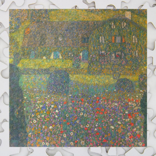Landhaus am Attersee von Gustav Klimt Puzzle (Von Creator hochgeladen)